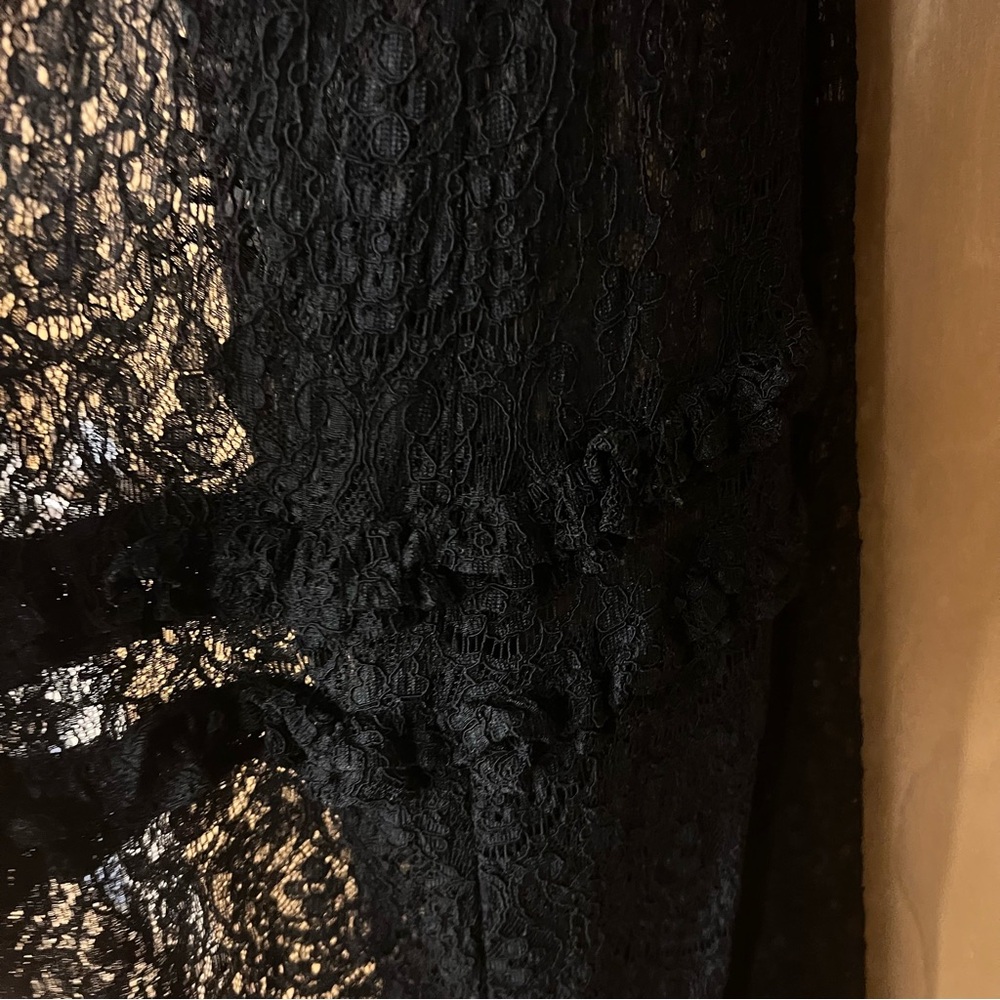 Rare Mayle Black Lace High-Neck Maxi Dress Sz 4 Pristine early 2001 - Picture 13 of 14